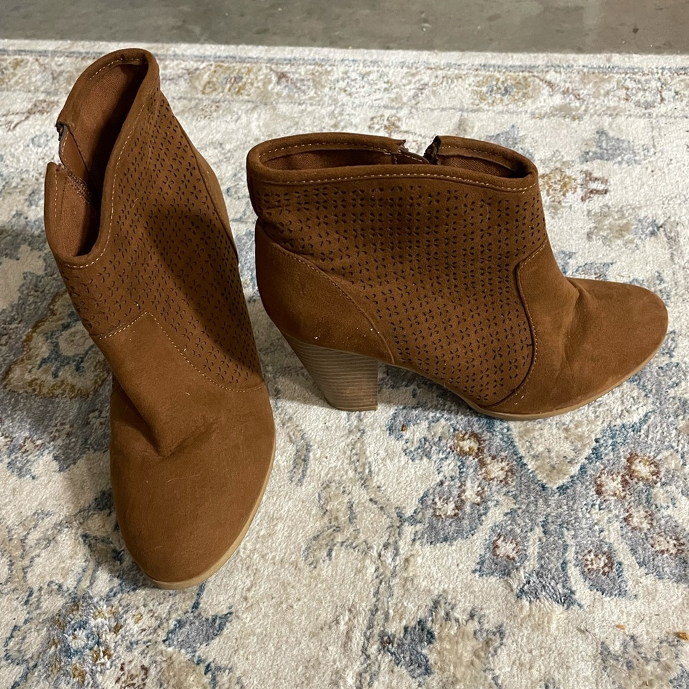 Suede Booties
